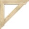 Ekena Millwork Traditional Traditional Rough Sawn Bracket w/ Offset Brace, Douglas Fir, 6"W x 28"D x 28"H BKT0604X28X28TRA01RDF - alternate 3